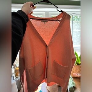 Baby pink cardigan from Madewell